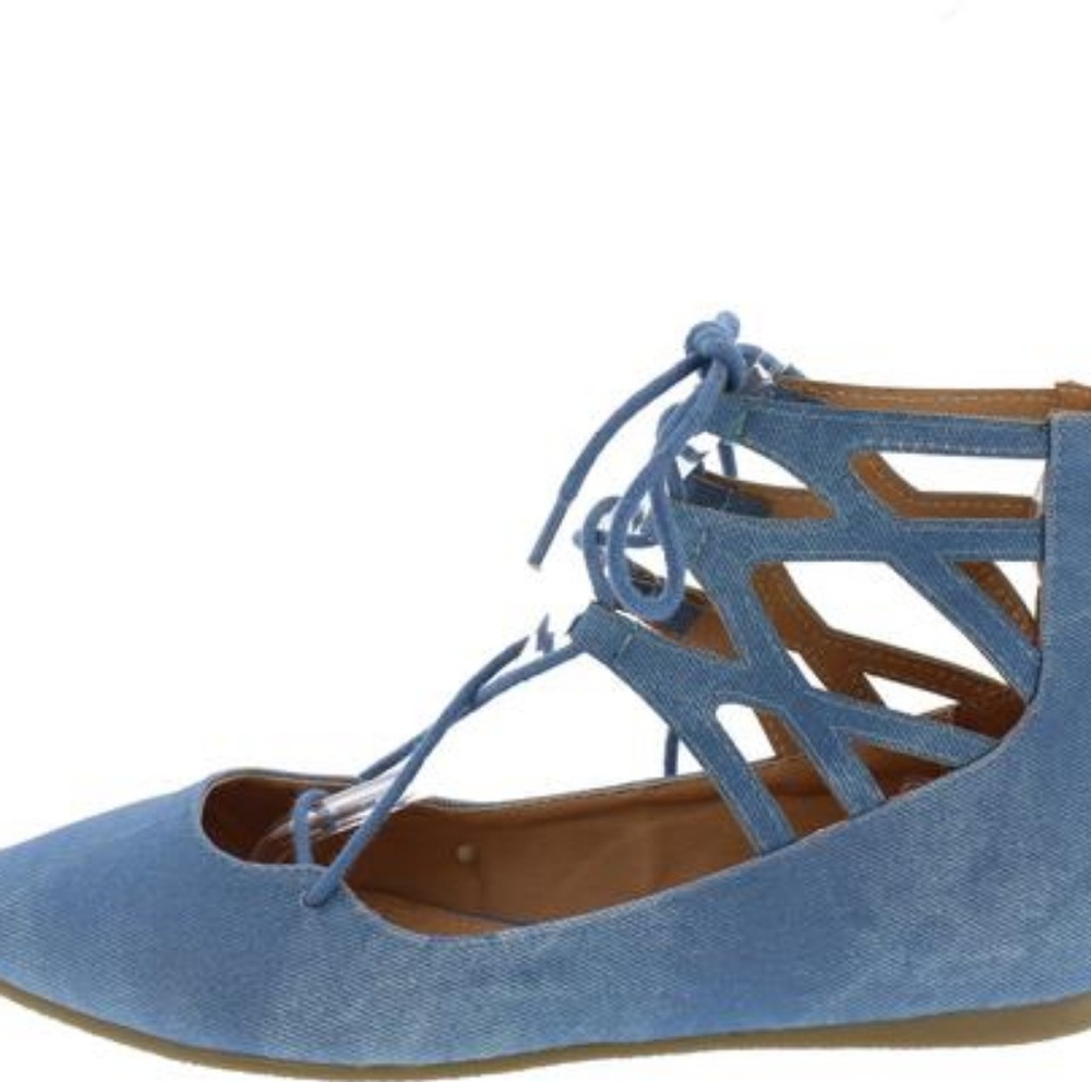 Denim Flats - Picture 2 of 3